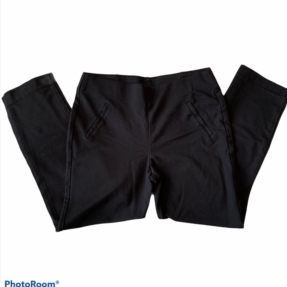 Chico's black stretch ankle pants sz 0=4